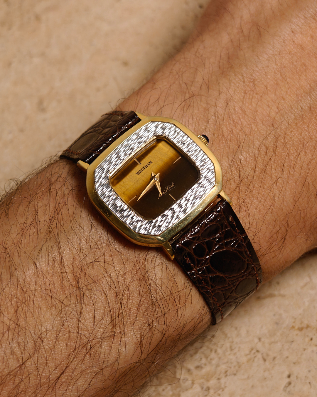 Waltham Monte Carlo Tiger Eye Dial 70s