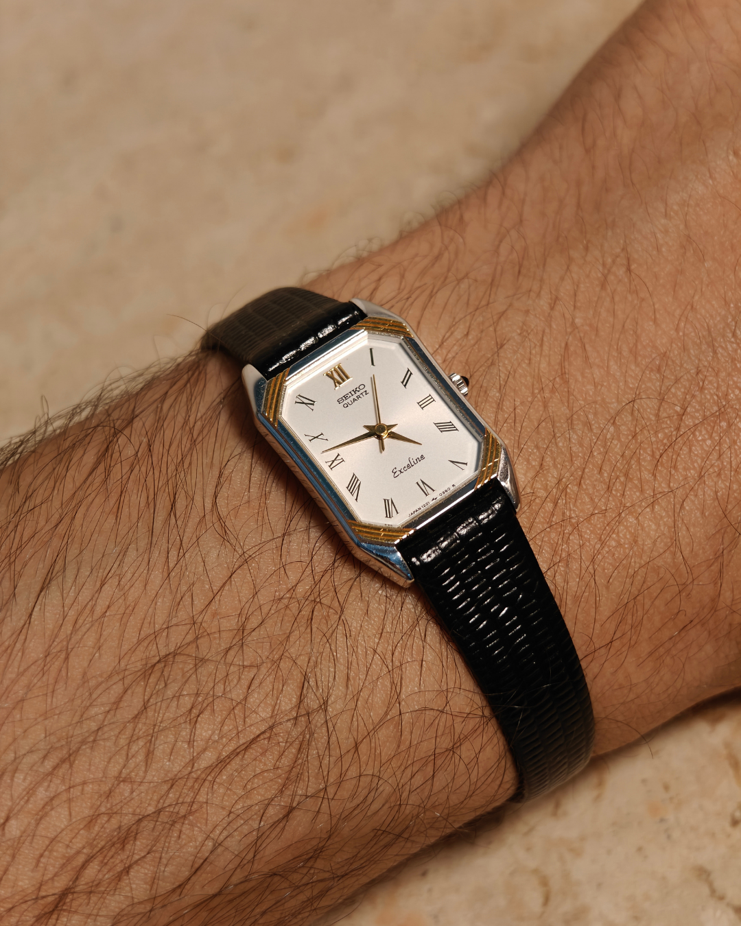 Seiko Exceline Ivory Tank